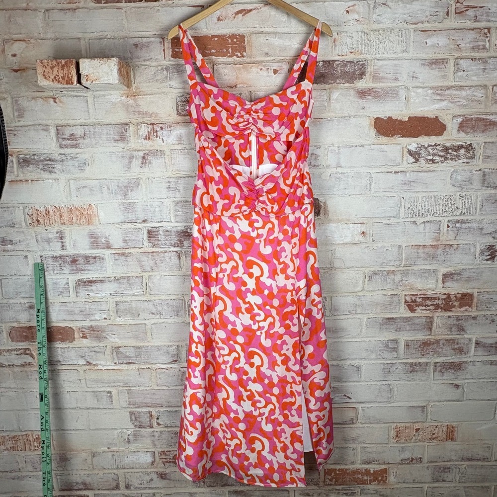 Mergim 100% Silk Cut Out Midi Size 1‎ Euro Summer Art Girl Siren Dress
